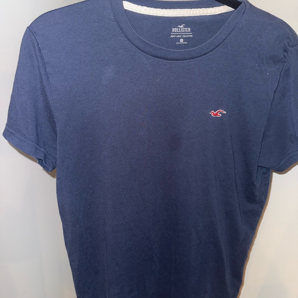 MENs SMALL Hollister Men's Navy Blue T-Shirt